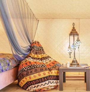 Хаус-тент «Марокко»: номер в марокканском стиле интерьера